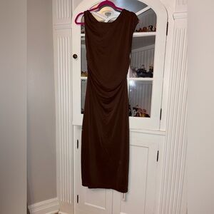 NWT XL Commense Chocolate Brown Maxi Dress